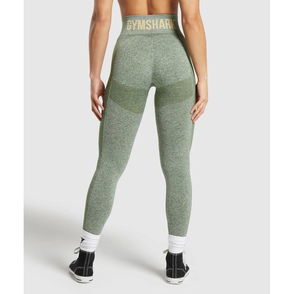 Gymshark Olive‎ Green Flex High Waisted Booty Lifting Leggings Size S
